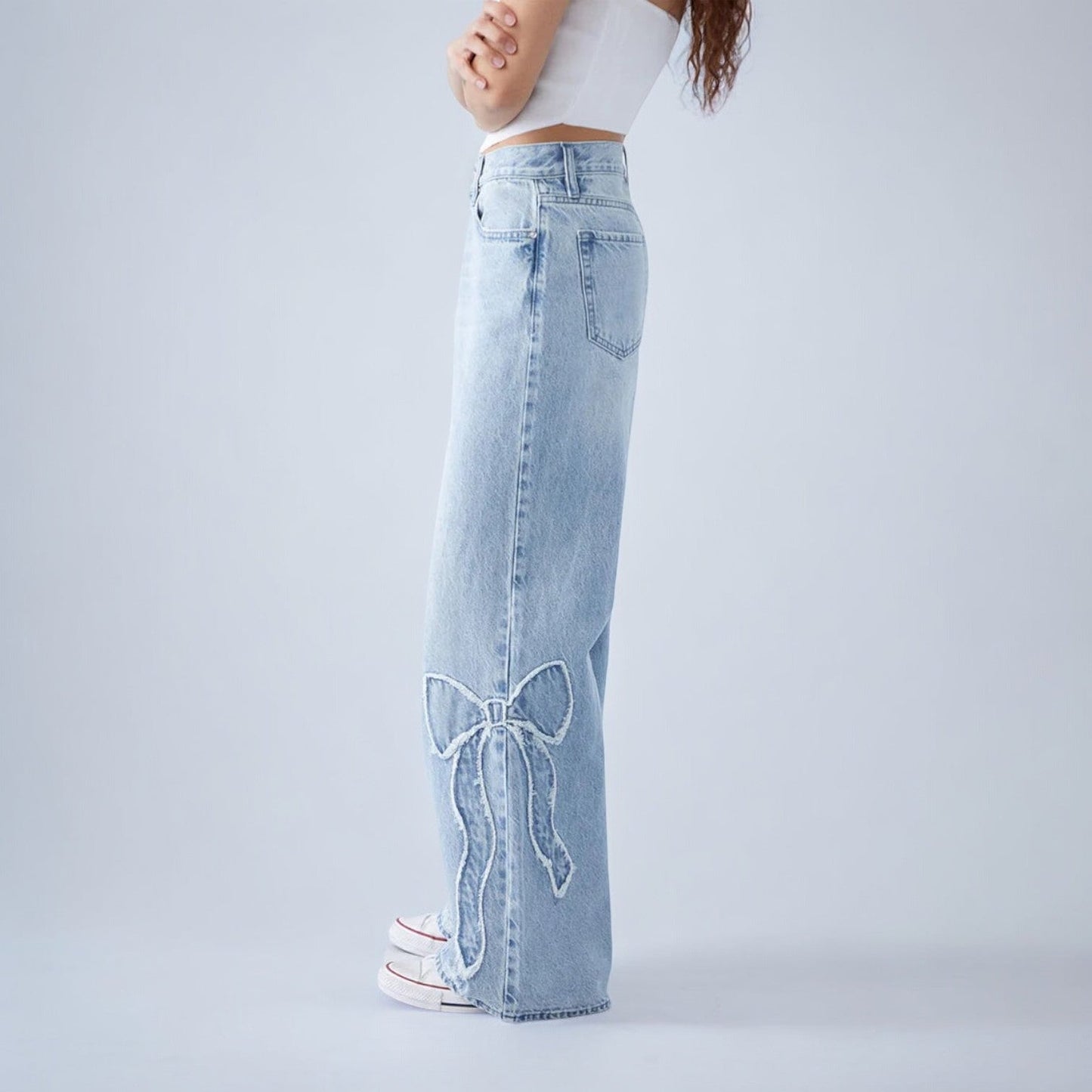 EVORAH® BOWS BAGGY JEANS